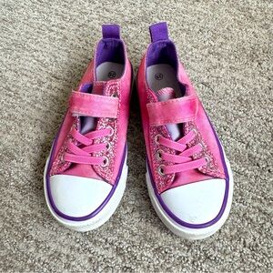 Pink toddler glitter sneakers. Size 25